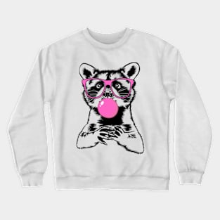 Raccoon Bubbles Crewneck Sweatshirt